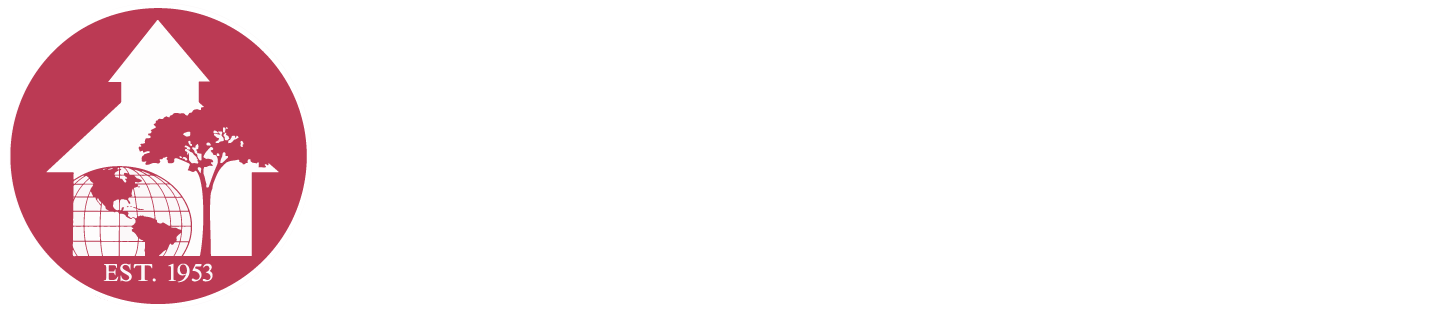 Kingsbury Country Day School logo featuring a house, globe, and tree emblem.